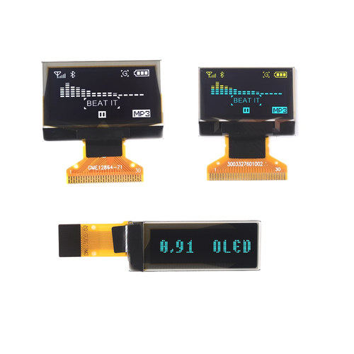 OLED显示屏0.91寸/0.96寸/1.3寸裸屏液晶屏显示器12864点阵液晶屏 - 图0