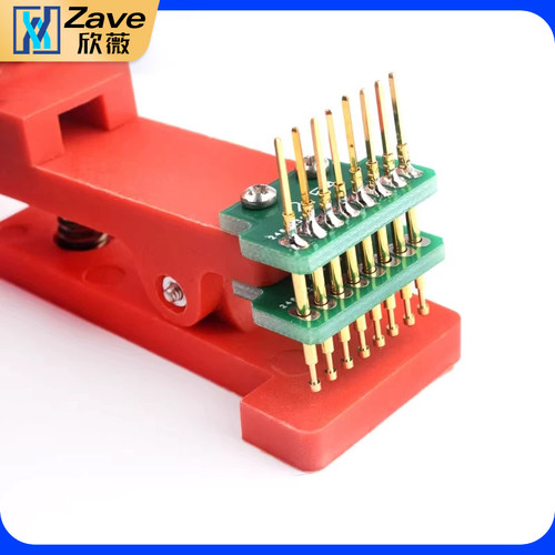 测试架PCB夹子治具夹具探针下载程序编程烧录弹簧针2.54间距3~10P - 图3