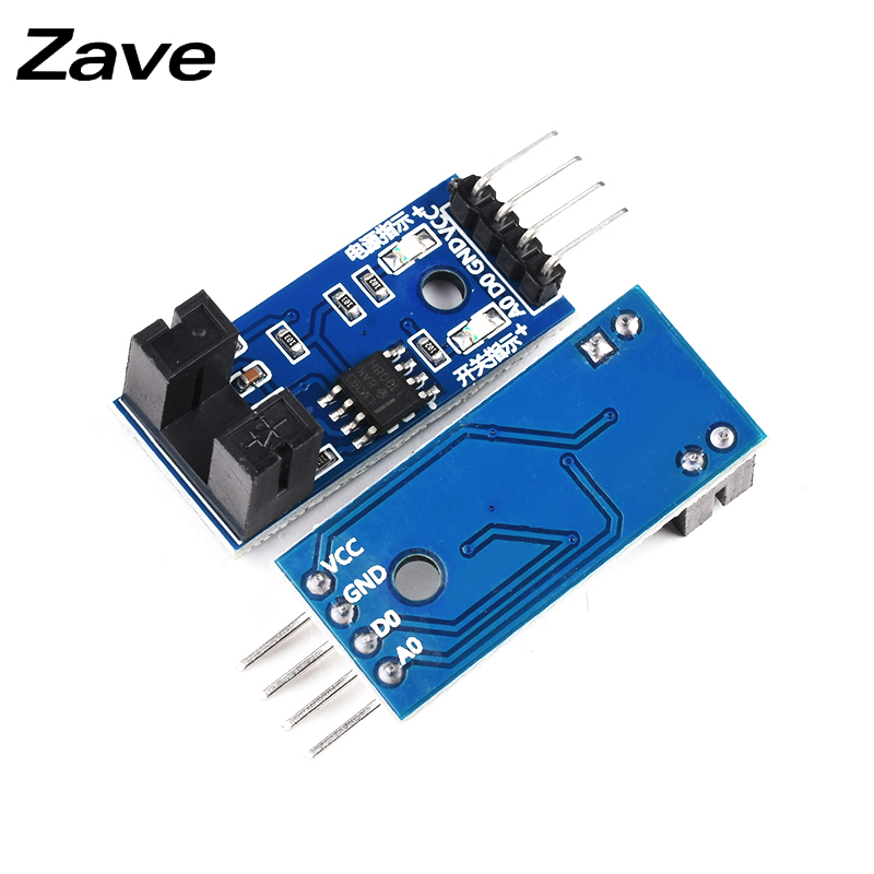 Zave测速模块智能小车红外槽型光耦对射光电传感器码盘计数器电机 - 图2