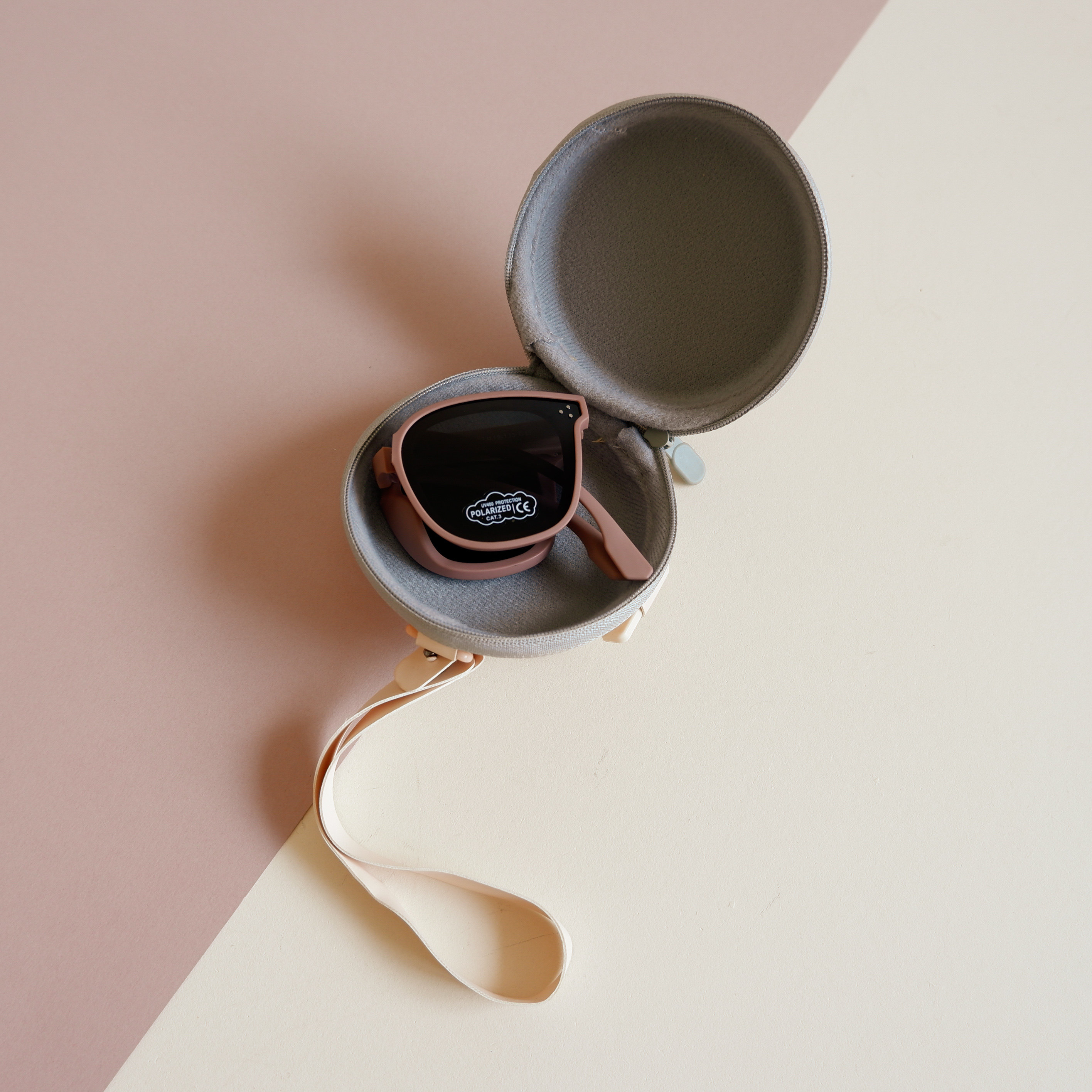 儿童墨镜女童小女孩太阳镜硅胶折叠防紫外线宝宝偏光眼镜男童防晒