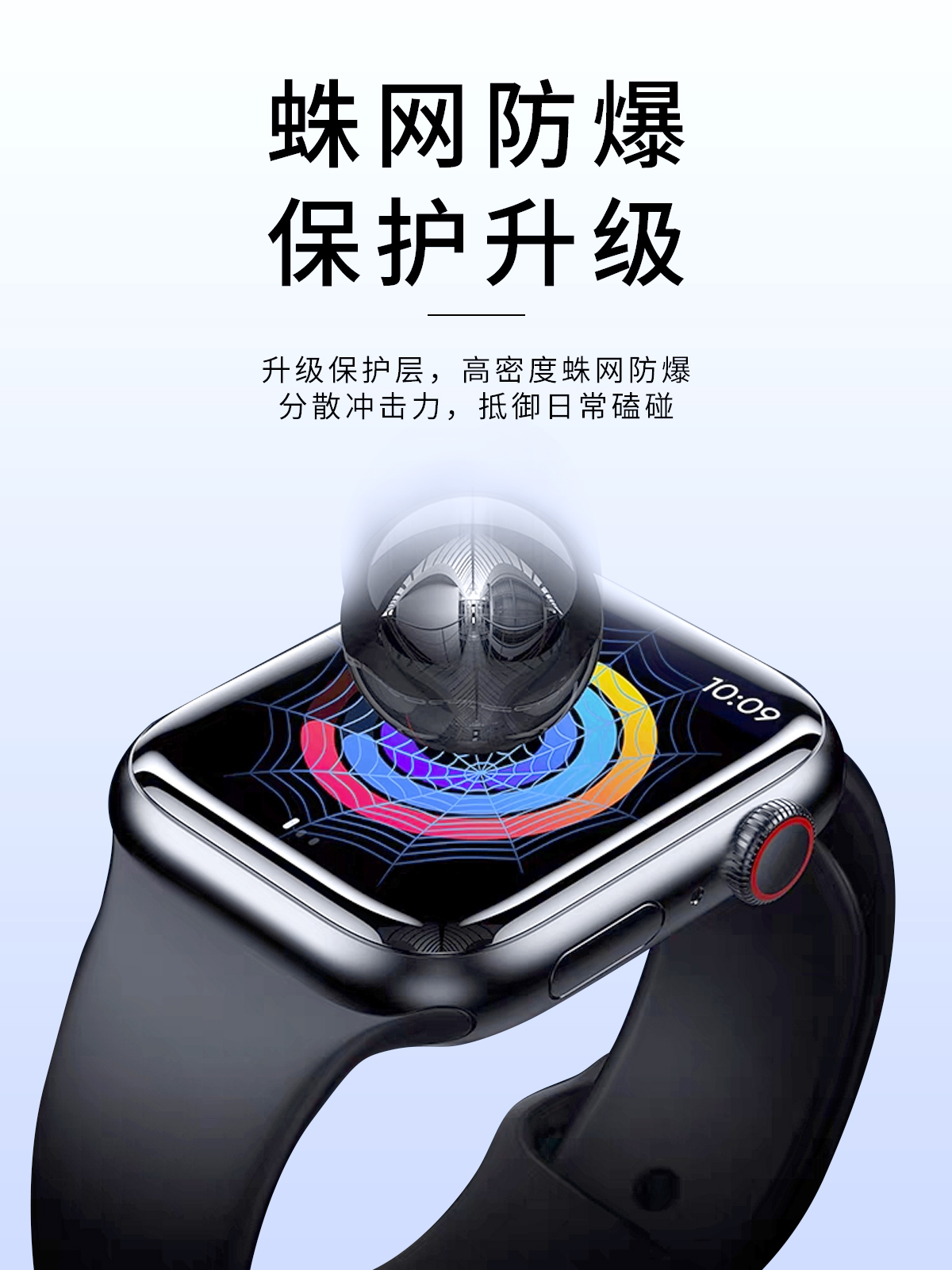 【新水凝膜】适用applewatch S9保护膜s8苹果手表全屏软膜贴膜iwatch7高清水凝膜s6/5/4代无边隐形膜自动消泡-图2