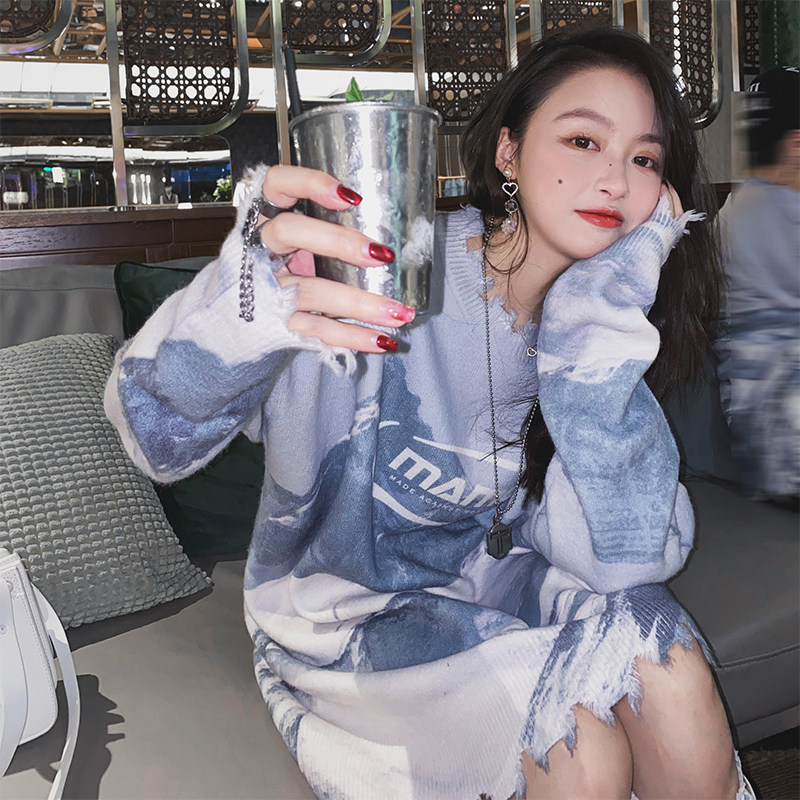 mamc雪山宽松秋冬季情侣装外穿毛衣 mamc针织衫/毛衣