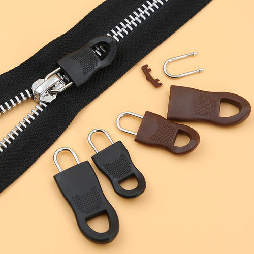 加厚拉链头配件拉片可拆卸通用衣服包包高档拉链扣吊坠拉锁长拉坠 - 图1