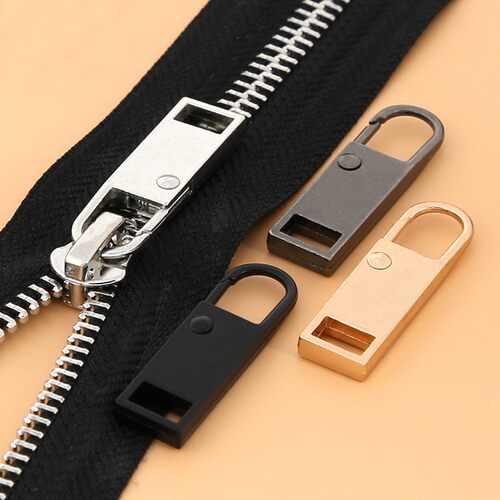 加厚拉链头配件拉片可拆卸通用衣服包包高档拉链扣吊坠拉锁长拉坠 - 图3