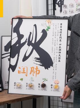 国医标本框中药馆装饰画