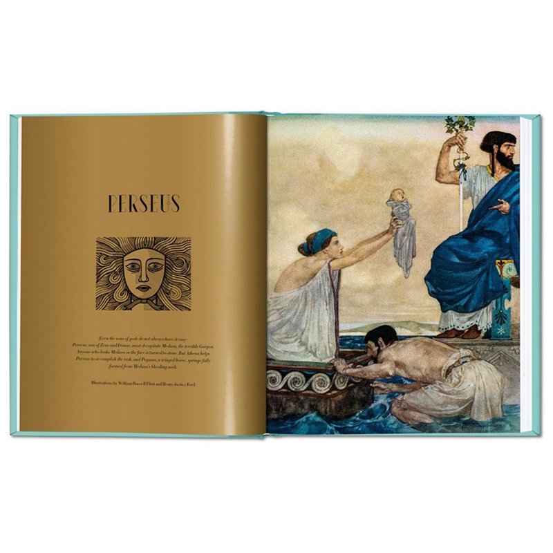 【现货】TASCHEN Greek Myths. Gustav Schwab塔森希腊神话故事插画版文学人文经典绘画画集画册英文原版艺术图册进口书籍正版图书 - 图1