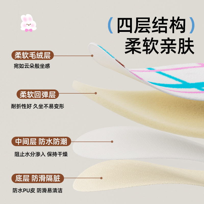 马桶坐垫家用坐便器套垫圈四季通用拉链款卡通冬季加厚可水洗垫子,淘宝优惠券,粉丝福利购,淘宝优惠卷