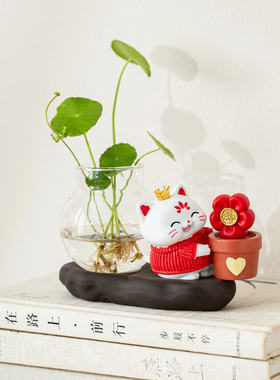 水培绿植小花瓶桌面绿萝水培花瓶