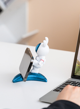 太空兔平板手机支架看电视可爱ins风卡通儿童节学生礼物创意摆件