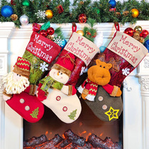 Creative Christmas Socks Gift Bags Big Numbers Seniors Socks Christmas Small Gift Bags Children Candy Bags Decorative Pendant