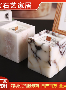 欧式意大利大理石烛台婚庆烛台家居现代软装工艺品摆件