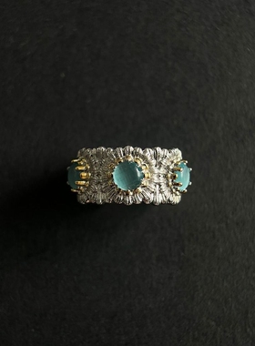 中古蕾丝雕花轻奢个性小众戒指