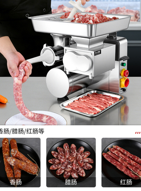 鲜肉绞肉切肉一体机商用绞切两用