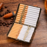 Классический ретро креативный медный портсигар, металлическая ультратонкая портативная коробка