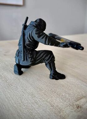 忍者笔筒3d打印桌面装饰摆件笔架/文具收纳个性创意桌面摆9厘米高