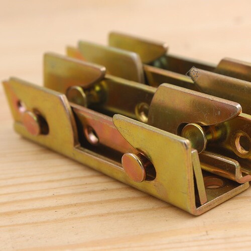 五金合页床板木工固定座床插配件床卡扣床插床挂金属挂钩床挂角 - 图0