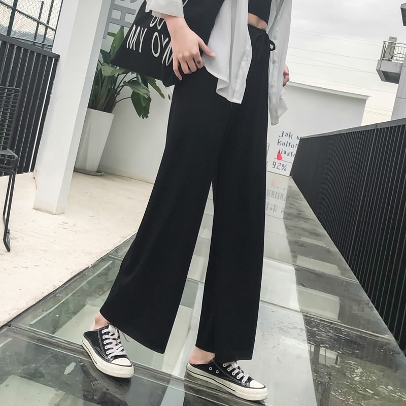 阔腿裤女高腰宽松显瘦垂感 新款冰丝西装休闲裤女百搭直筒裤子 2020 阔腿裤女高腰宽松显瘦垂感 新款冰丝西装休闲裤女百搭直筒裤子 2020