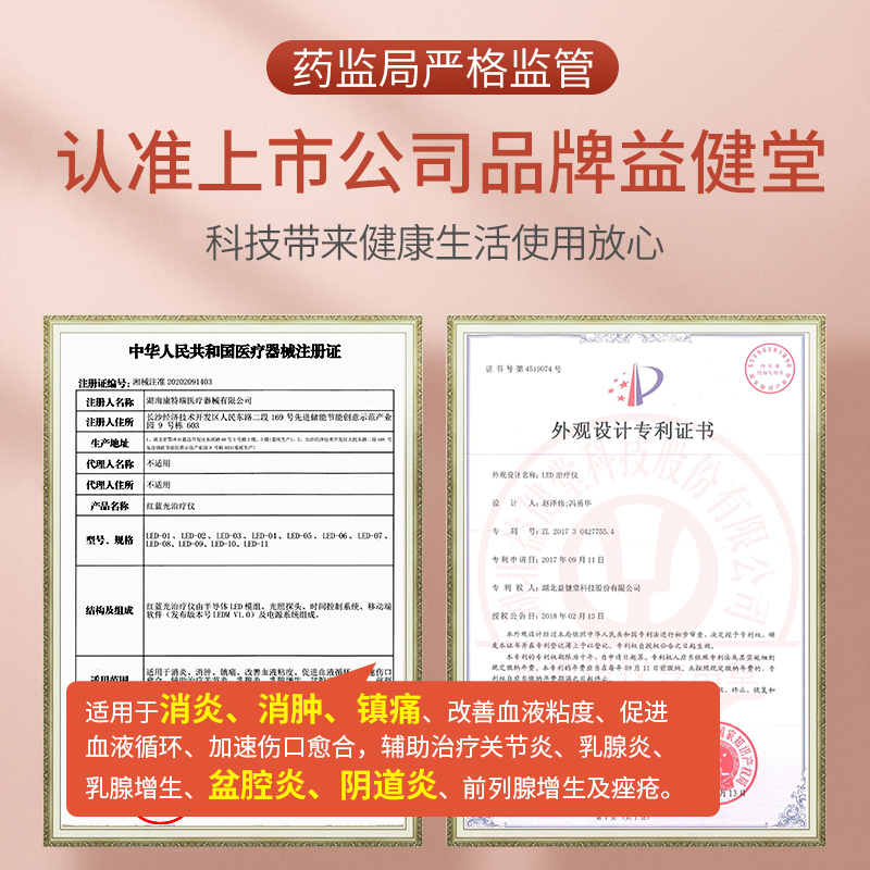 Yijiantang gynecological treatment device for household pelvic effusion