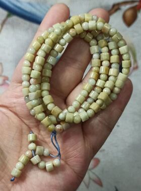 天然翡翠挂绳项链吊坠链子桶珠