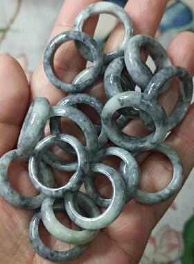 天然翡翠戒指指环卡15-18mm