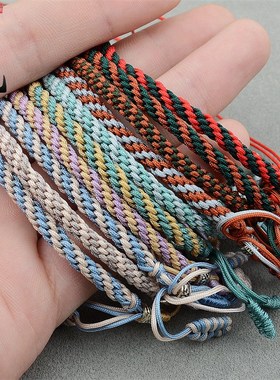 纯手工编织手链手绳民族风百搭玉米结手链绳半成品串手牌配饰绳子