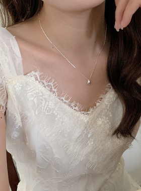 925纯银蛇骨链女简约气质项链