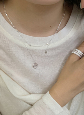 925纯银蛇骨链女叠戴项链