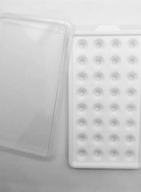 宝石收纳盒塑料带盖子彩色宝石盒子黑色珠宝裸石收纳盒子钻石盒子
