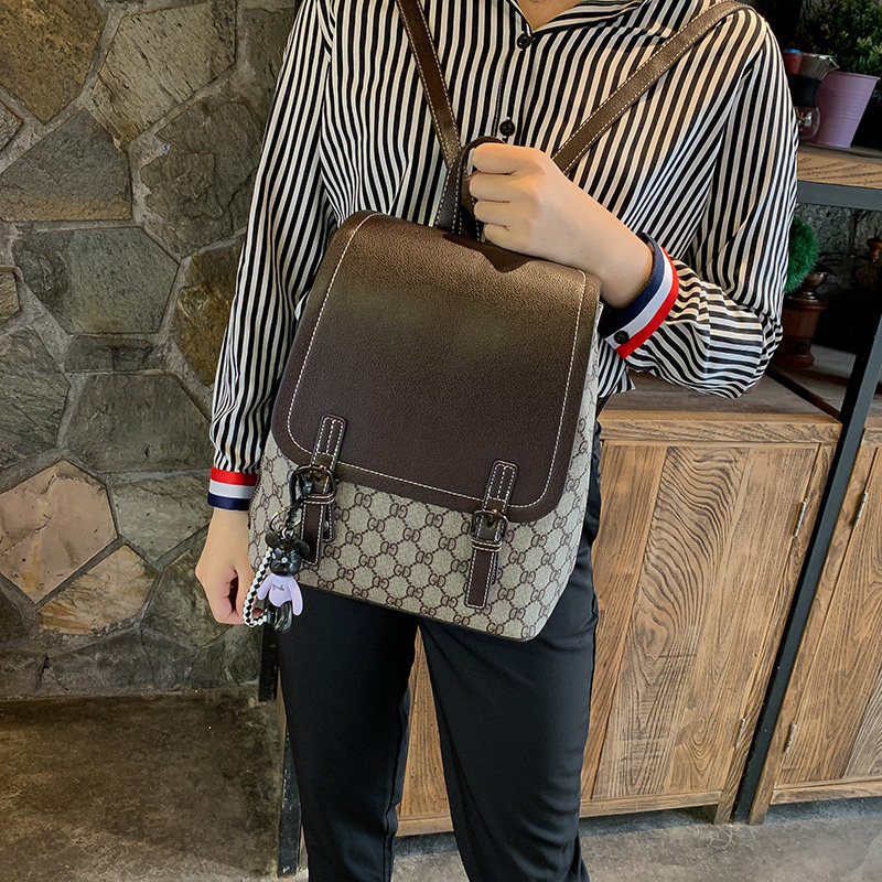 ins超火2020年新款潮韩版女双肩包 卓黛尔双肩背包