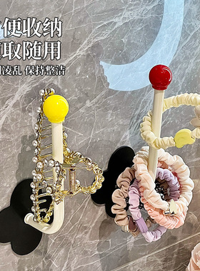 卫生间发圈收纳壁挂头绳发绳皮筋发箍头箍挂钩发饰抓夹发夹挂墙架