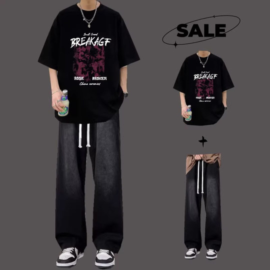 New summer handsome two-piece suit for men