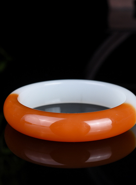 玉器玉器老坑和田玉糖料玉手镯新疆羊脂白玉糖白黄玉器手环玉镯