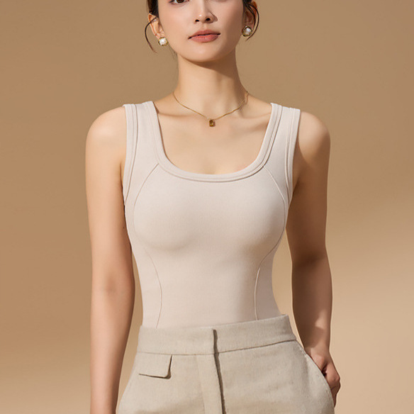 邂逅秘密90白鸭绒石墨烯发热保暖内衣加绒加厚秋冬防寒文胸女修身 - 图0