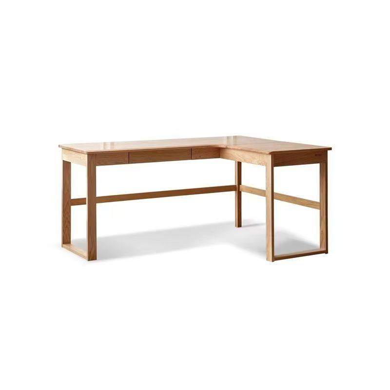 北欧橡木实木转角书桌家用小户型书房转角学习桌简约办公桌电脑桌,淘宝优惠券,粉丝福利购,淘宝优惠卷