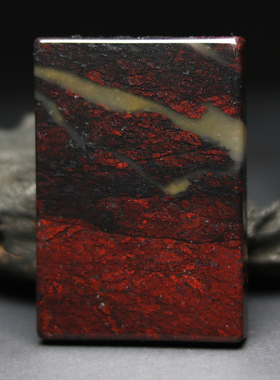 天然鸡血石吊坠情侣玉坠平安对牌