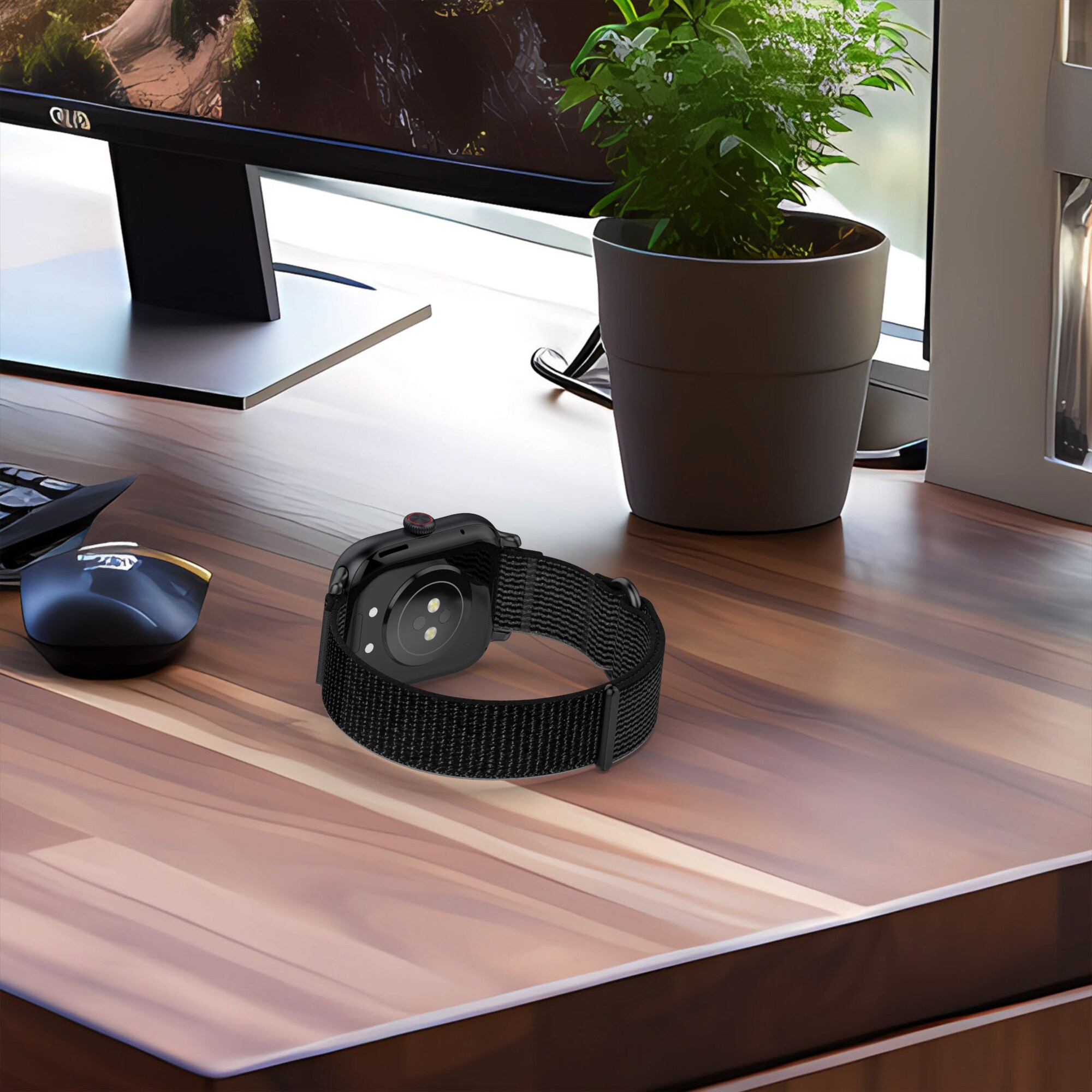 适用VIVO/IQooWatch GT手表专用一体野径尼龙回环表带运动智能手表夏天透气腕带男生女生表链同款