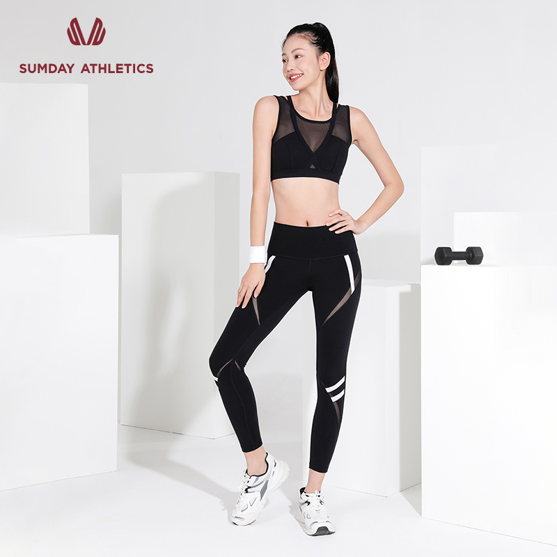 Sumday女交叉美背健身性感bra女聚拢中强度跑步瑜伽运动内衣文胸 - 图0