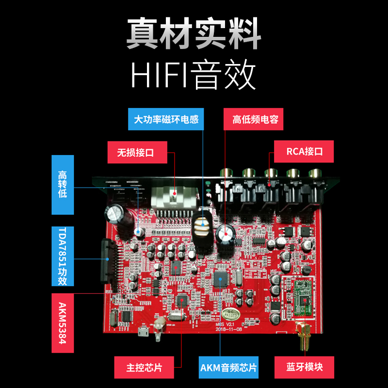 车载DSP音频处理器12v低音炮四路无损专业车用31段dsp汽车功放机-图0