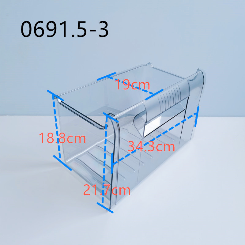 美菱冰箱抽屉冷藏冷冻抽屉盒子冰箱盒子BCD-155CHA156MLA系列配件-图2