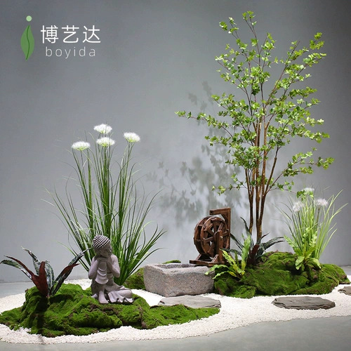 Моделирование завода Bonsai Большой зеленый завод ландшафтный ландшафтный ландшафтный ландшафтный ландшафтный ландшафт
