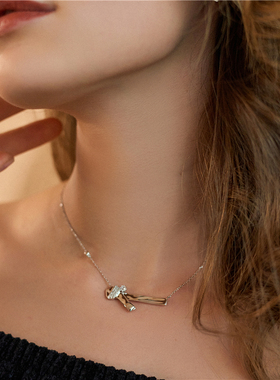 LULU系列小众设计高级感银项链