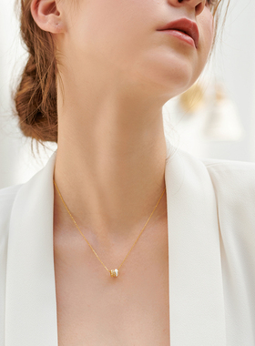 小蛮腰纯银一款两戴吊坠项链