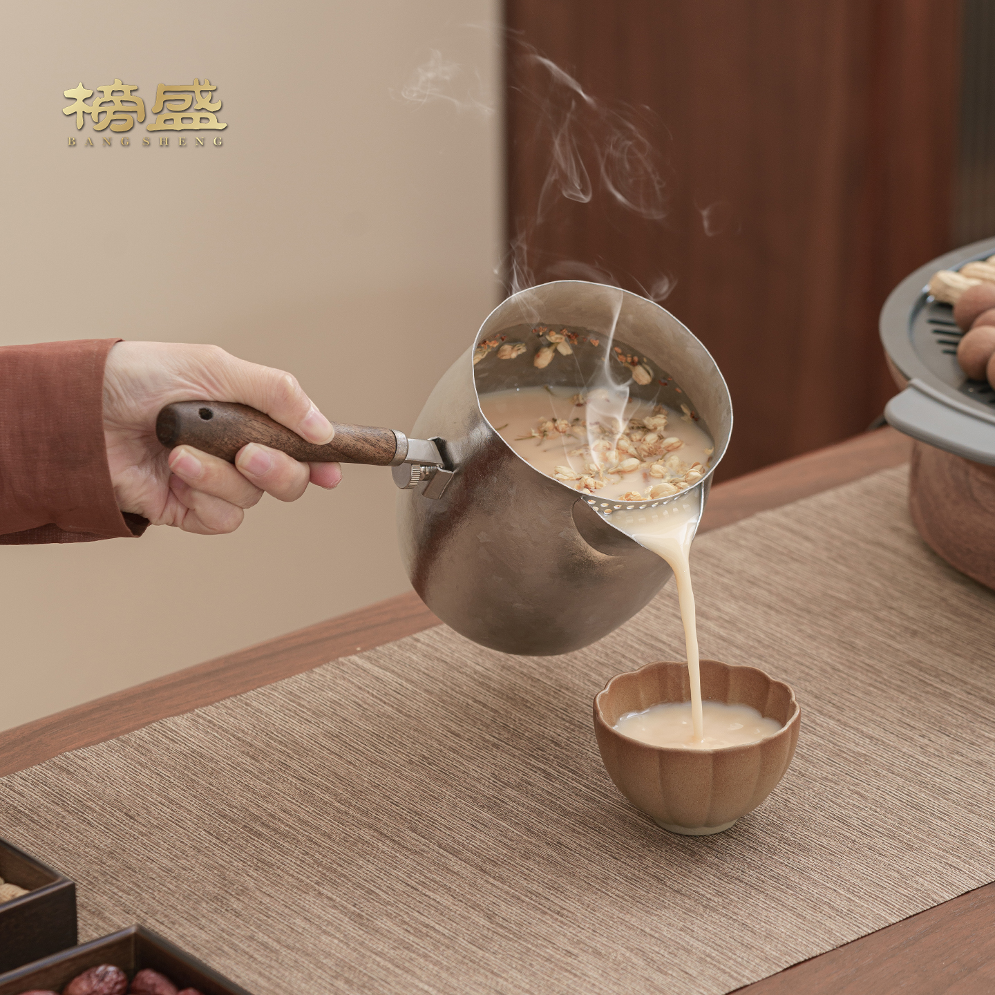 榜盛纯钛围炉煮茶罐罐壶家用煮茶器具配件烤奶茶大容量煮茶壶套装 - 图1