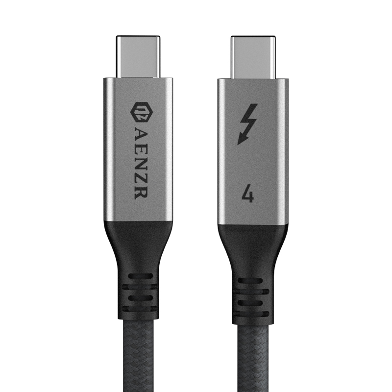 Aenzr雷电4四数据线USB4双头公对公type-c全功能8K视频100W充电适用华为苹果笔记本macbook接硬盘扩展坞雷雳3 - 图0