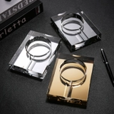 Элитная большая креативная стеклянная пепельница для отеля для коммерческого использования для офиса, легкий роскошный стиль