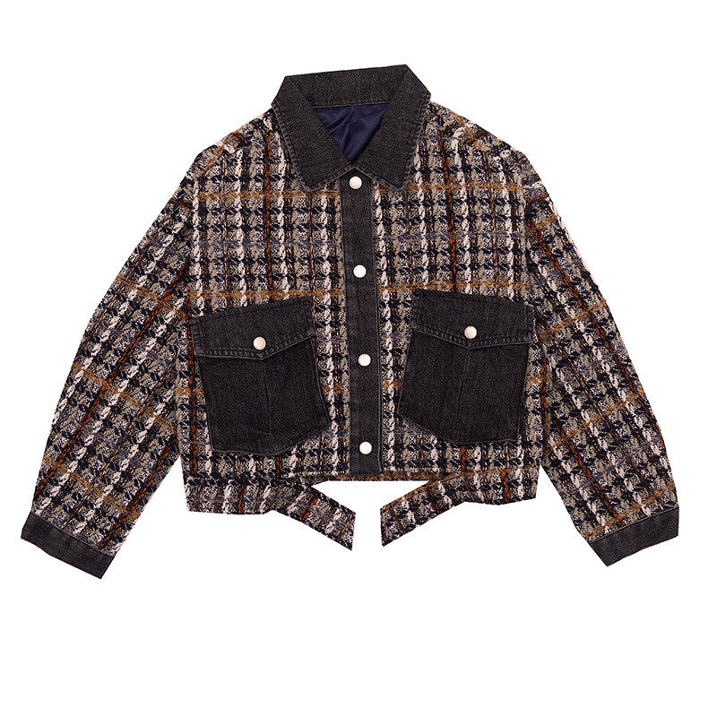 小香风外套女2020年早秋冬新款上衣 偏素短外套