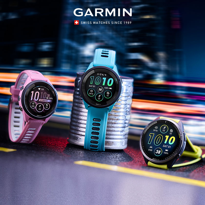 Garmin佳明Forerunner 265手表跑步马拉松越野骑行游泳徒步心率血氧睡眠音乐nfc运动手环265智能腕表 - 图3