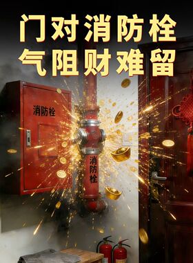 门口有消防栓化解方法遮