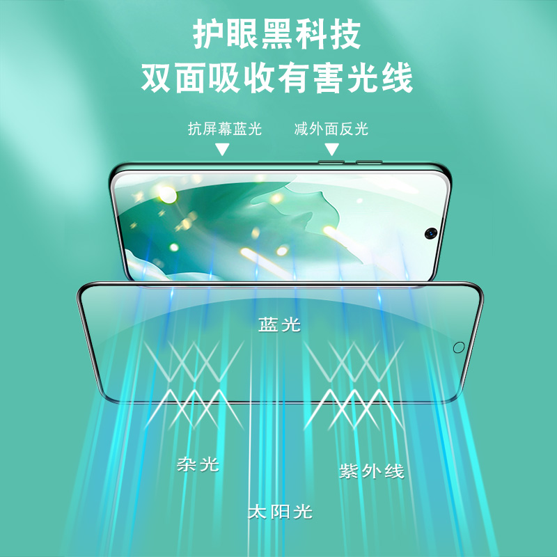 适用iqqoneo8pro绿光护眼钢化膜iooqneo8pro保护lqooneo8por贴vivoiqneo8pro iq00neo8pro iqoon ipoon ioqqn - 图1