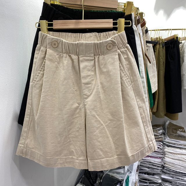 Fat mm five-point wide-leg shorts a casual loose